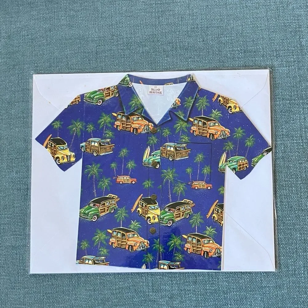 Hawaiian Shirt Stationery Card